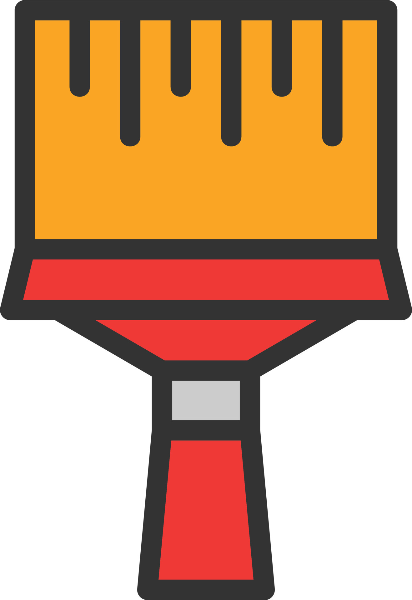 Paint Brush Line Filled Icon 14714685 Vector Art at Vecteezy