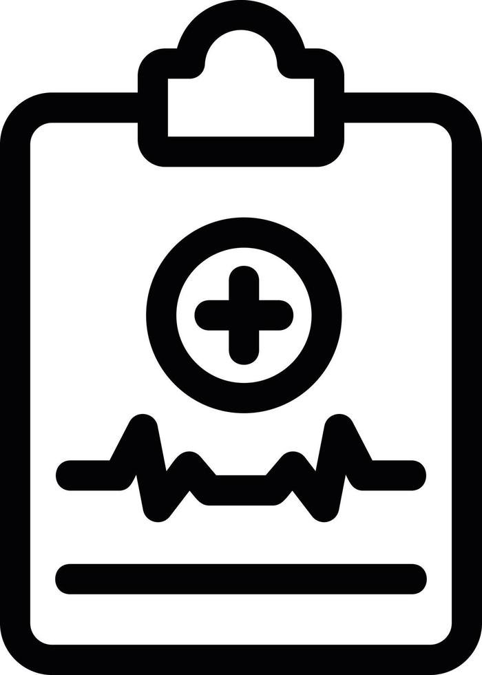 Medical Report Line Icon vector