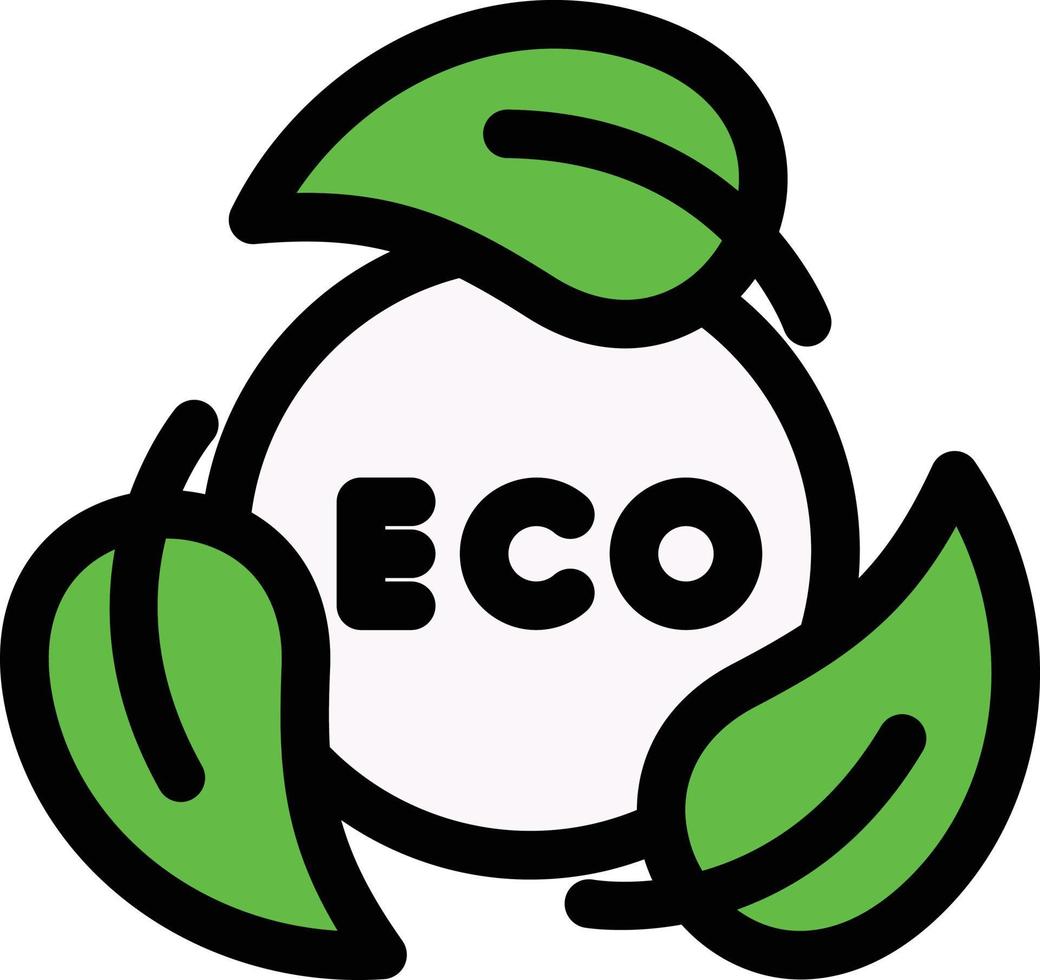 Ecology Line Filled Icon vector