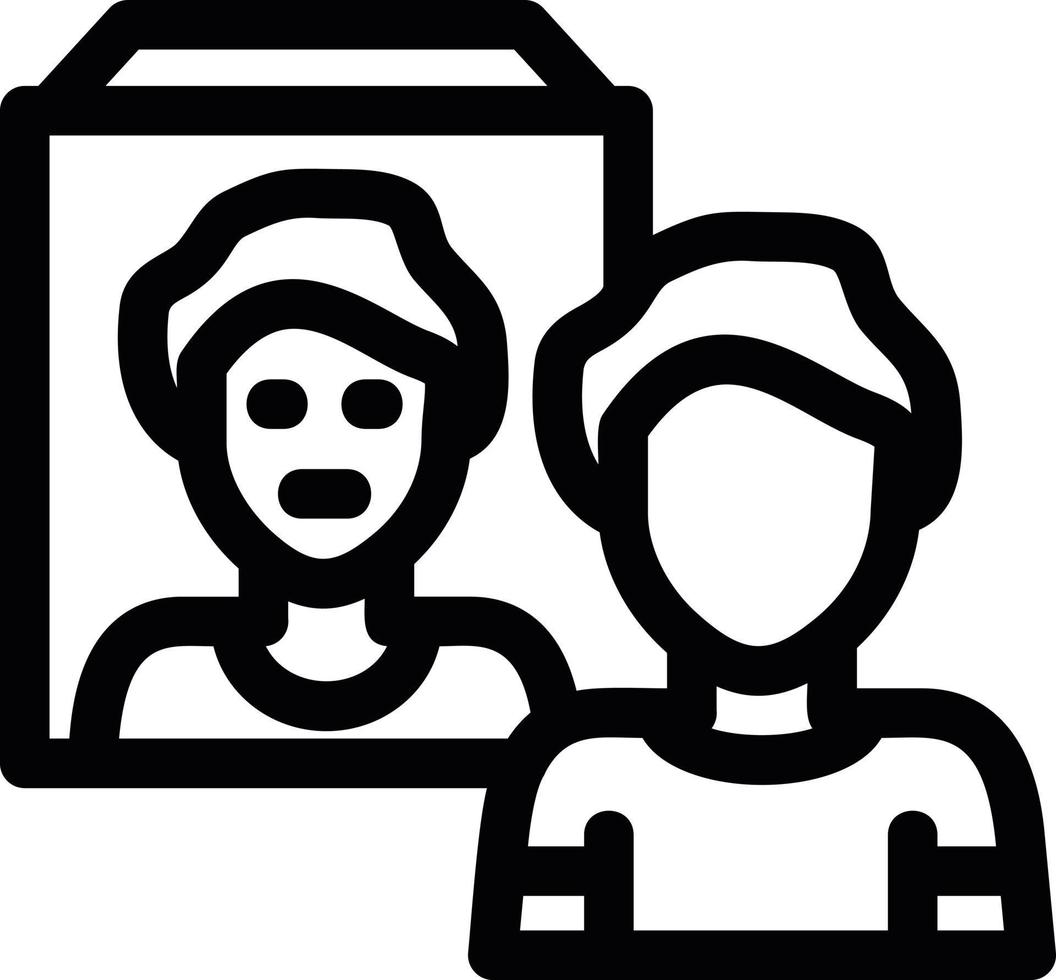 Self Awareness Line Icon vector