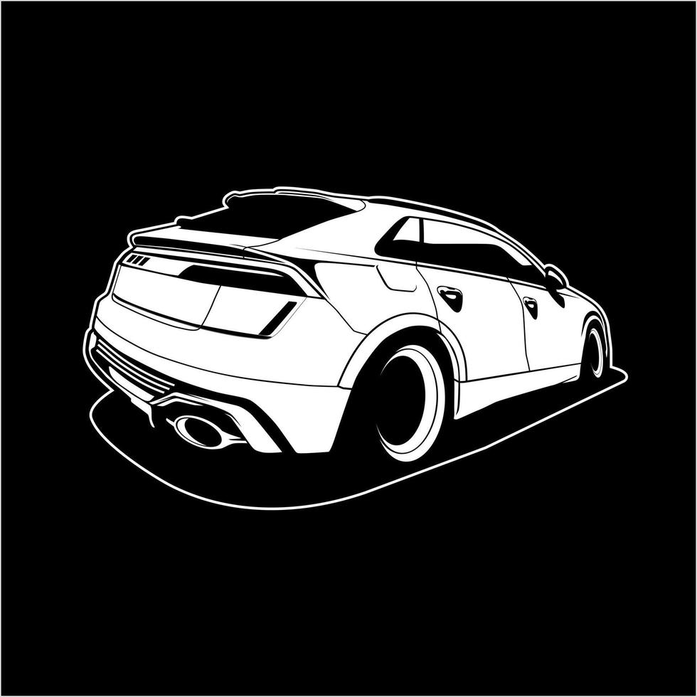 vector de diseño de icono de ilustración de coche automático