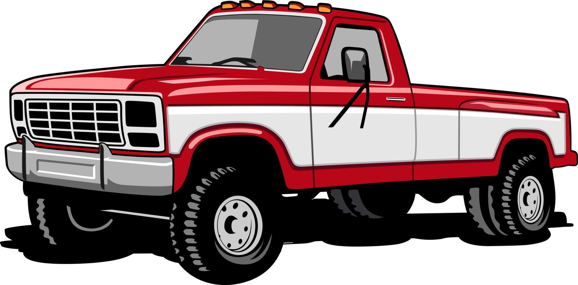 pick up truck illustration design vector