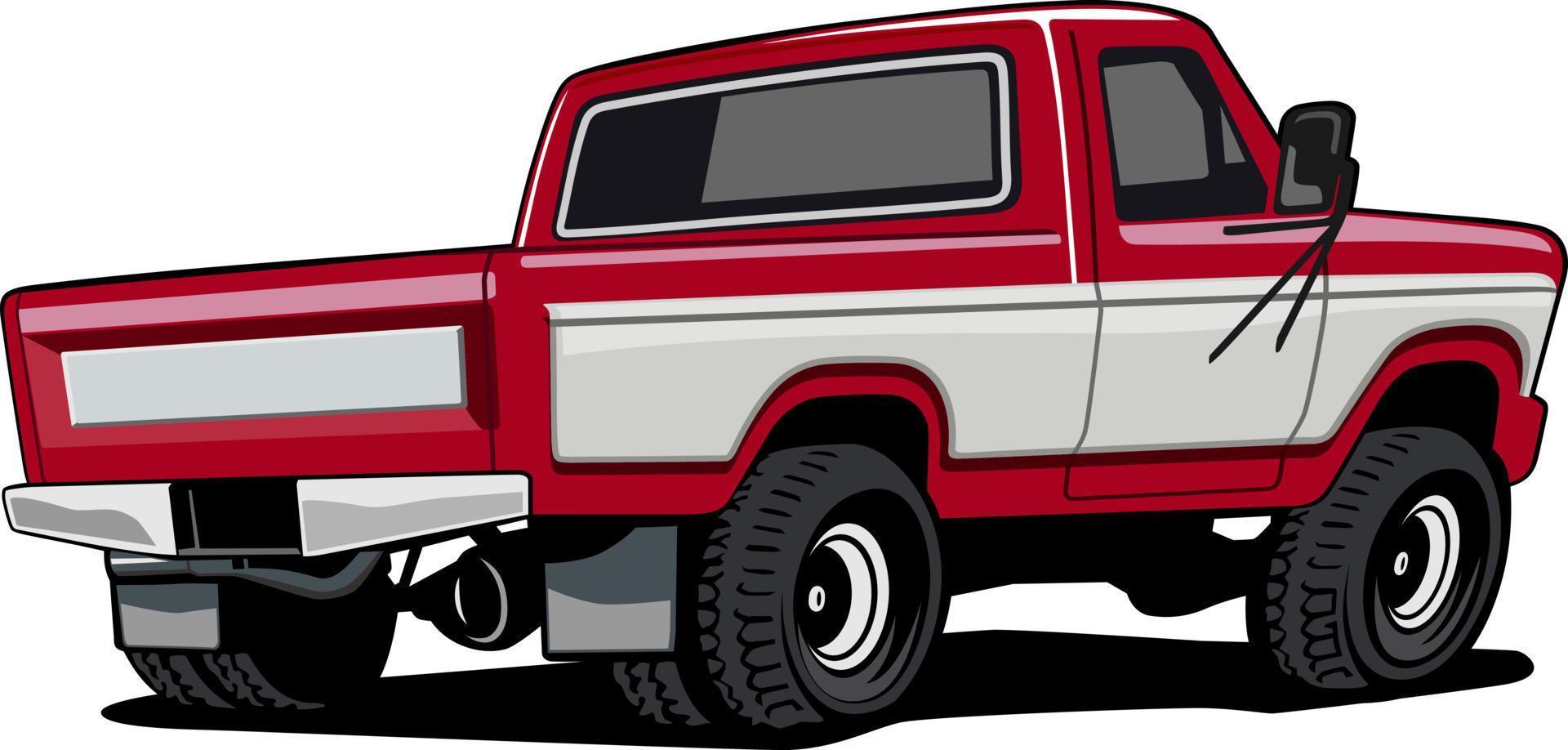 pick up truck illustration design vector