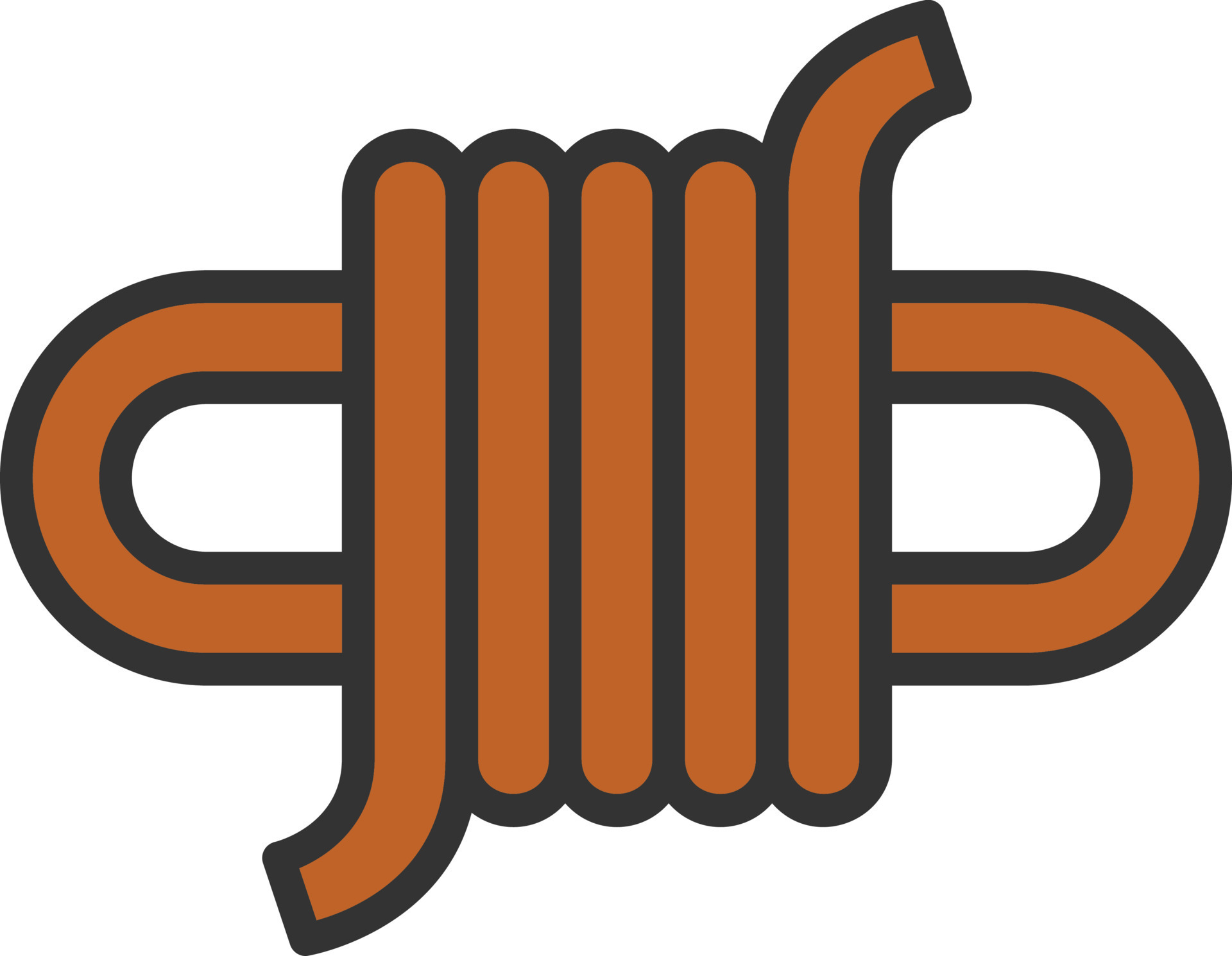 Rope Line Filled Icon 14714926 Vector Art at Vecteezy