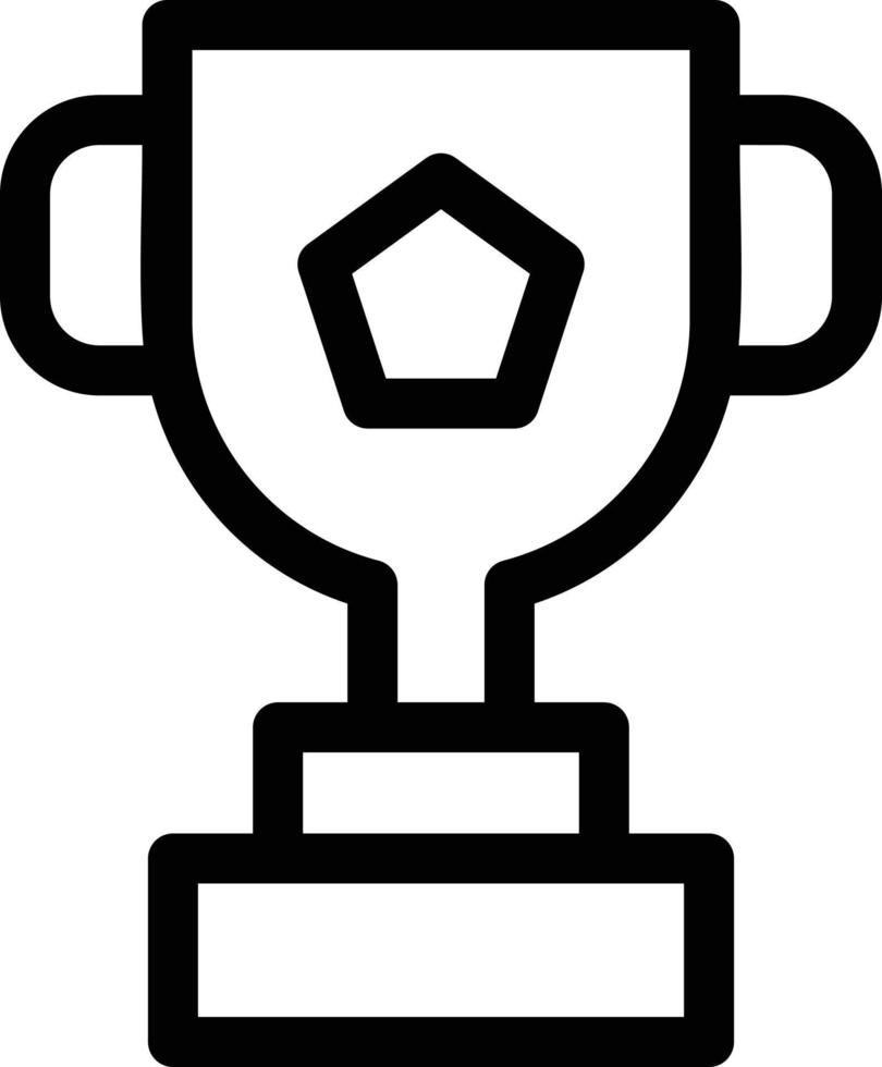 icono de línea de trofeo vector