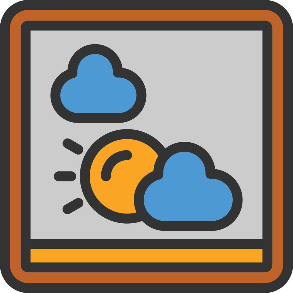 Window Line Filled Icon vector