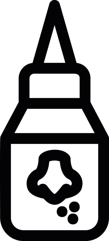Nasal Spray Line Icon vector