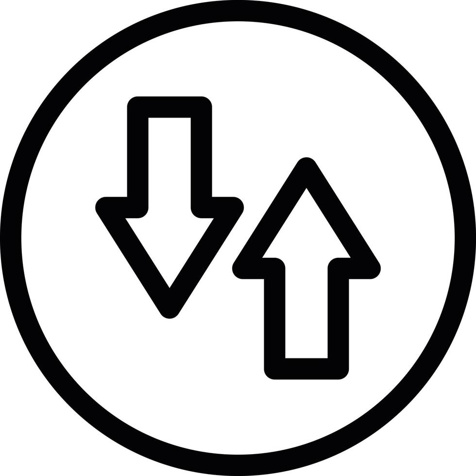 Swap Line Icon vector