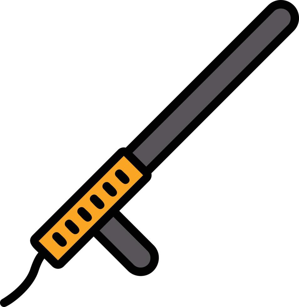 Baton Line Filled Icon vector