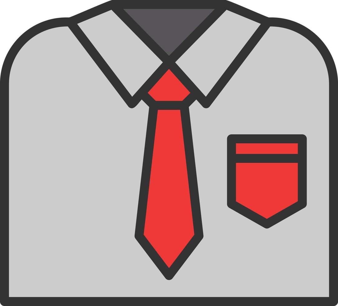 Uniform Line Filled Icon vector