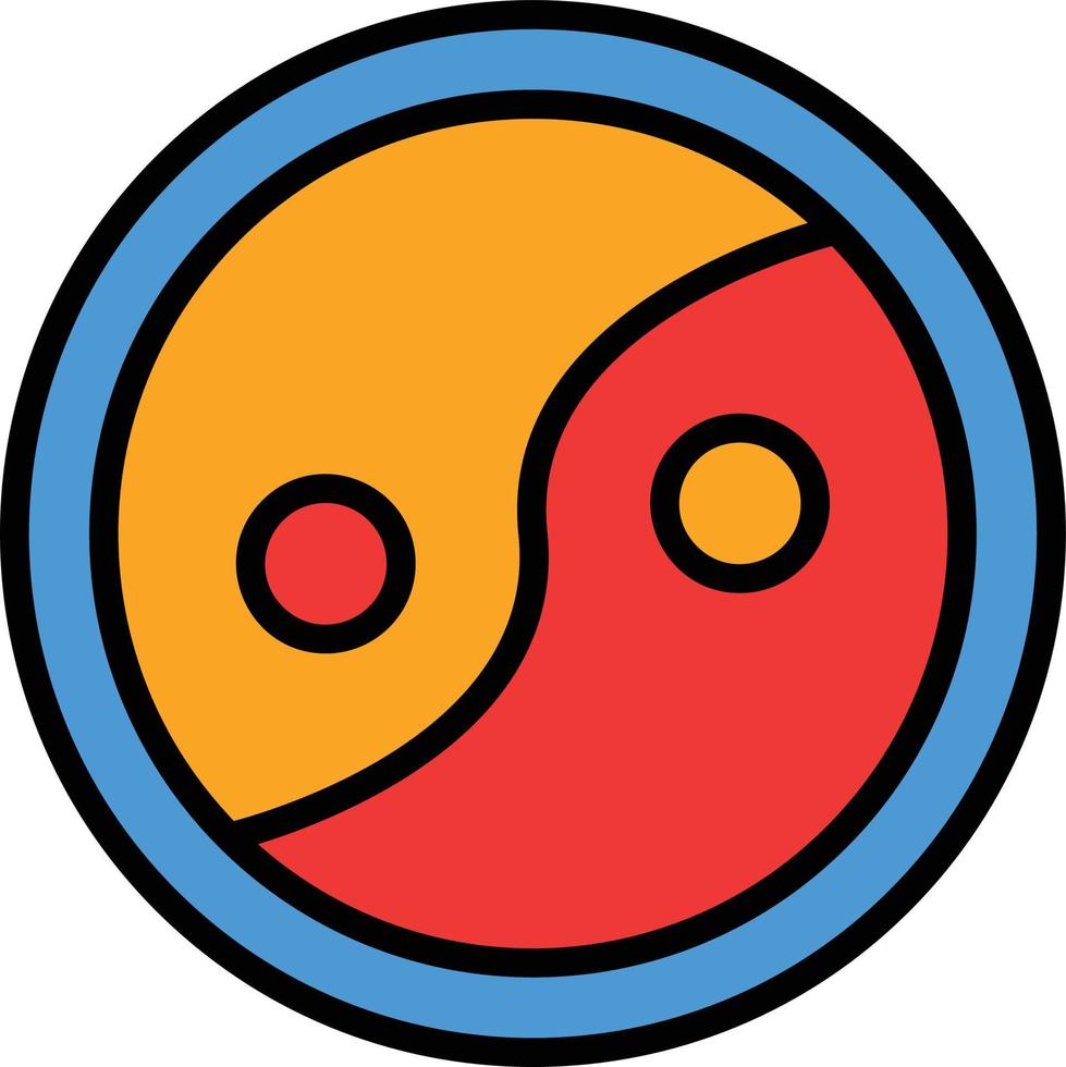 Philosophy Line Filled Icon vector