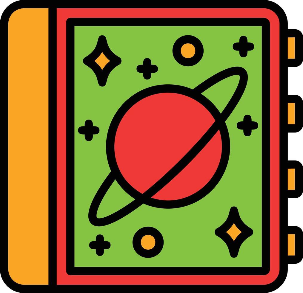 Fiction Line Filled Icon vector