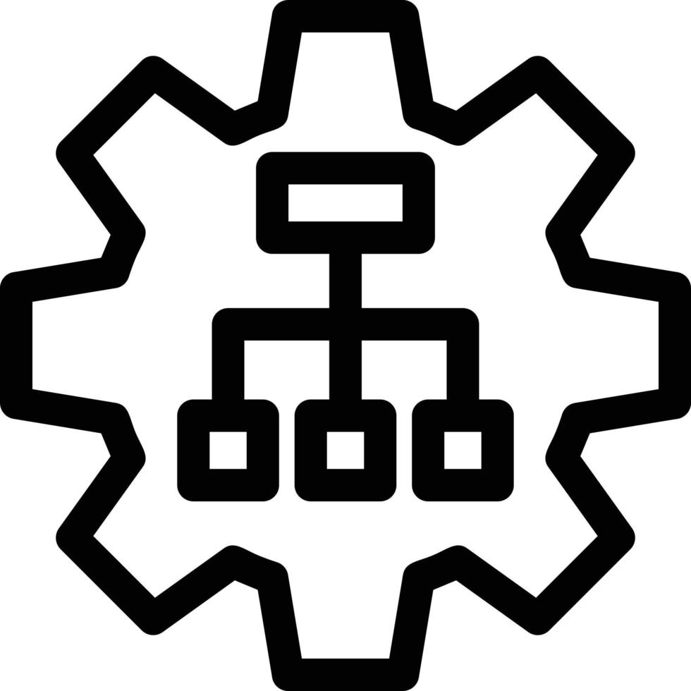 Data Information Line Icon vector