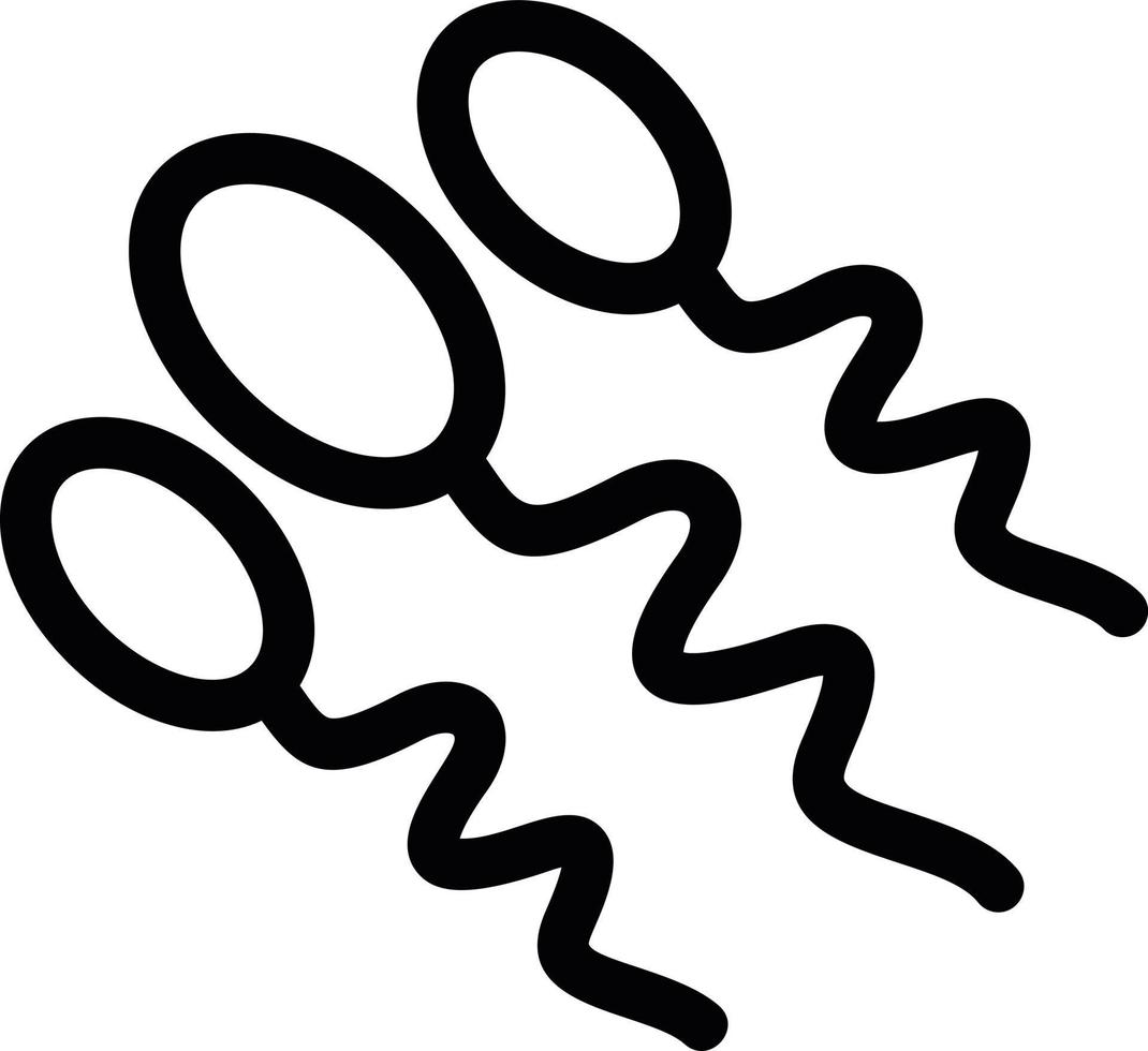 Sperm Line Icon vector