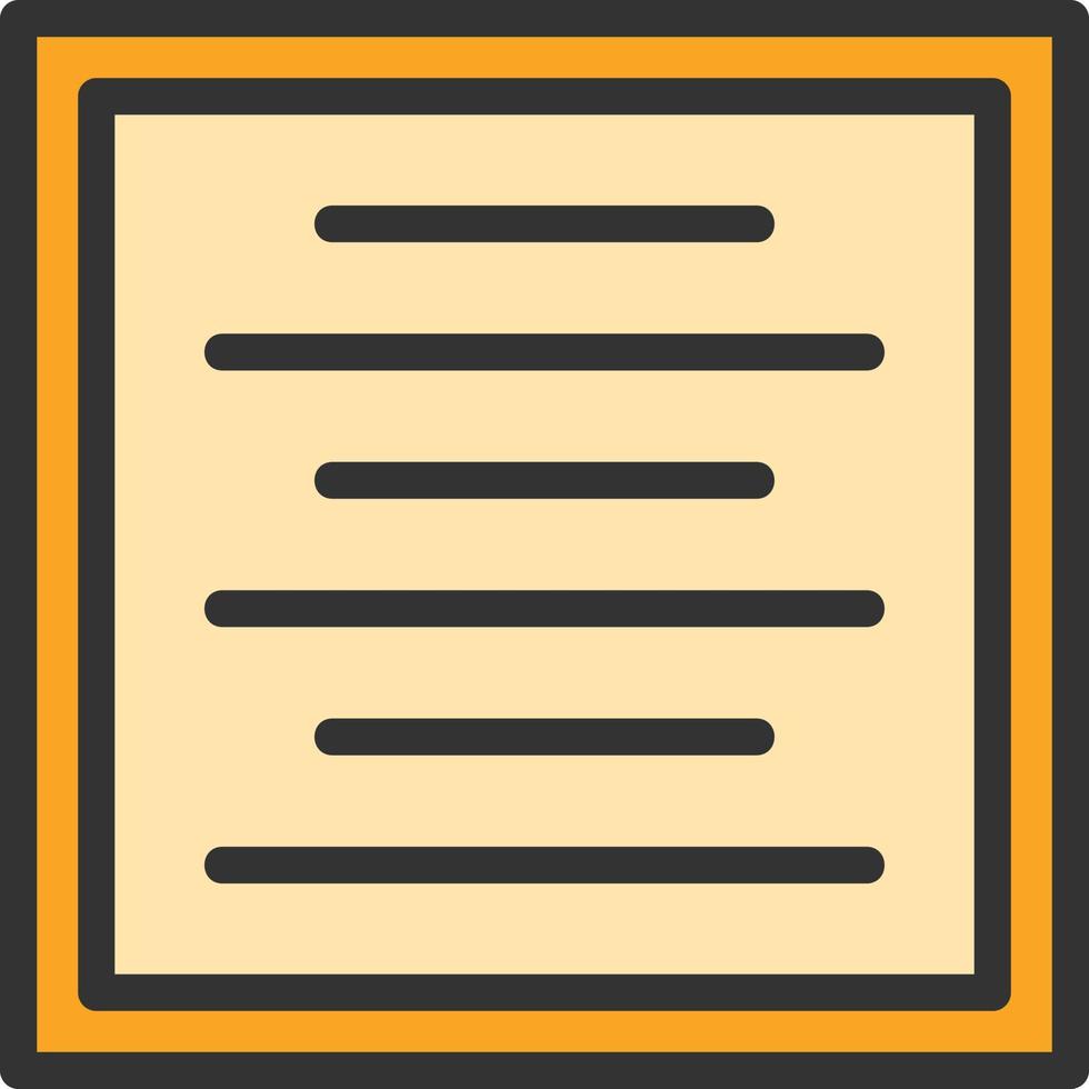 Center Alignment Line Filled Icon vector