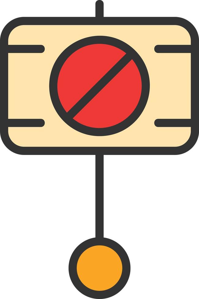 Movement Line Filled Icon vector
