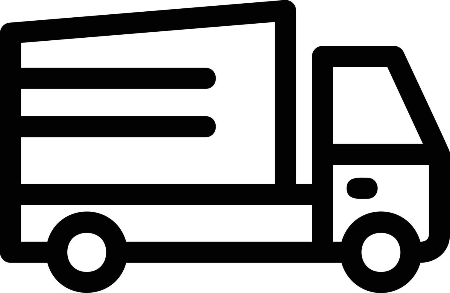 Truck Line Icon vector