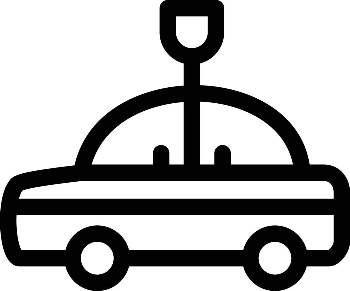 Car Toy Line Icon vector