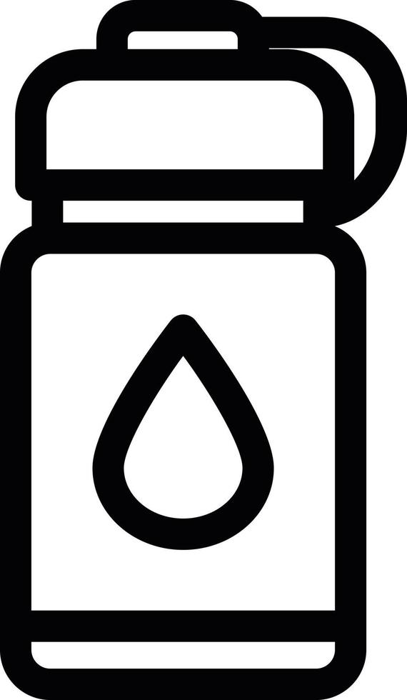 Water Bottles Line Icon vector