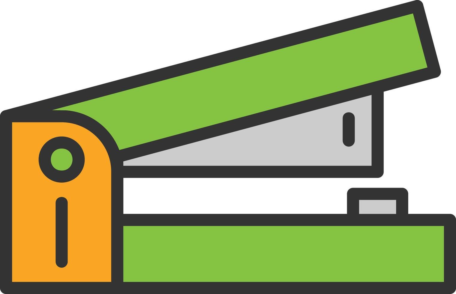 Stapler Line Filled Icon vector