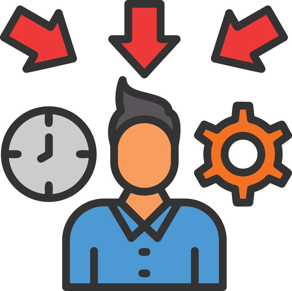 Pressure Line Filled Icon vector