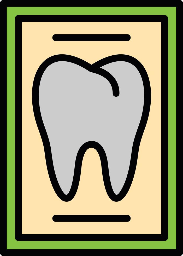 X Ray Line Filled Icon vector