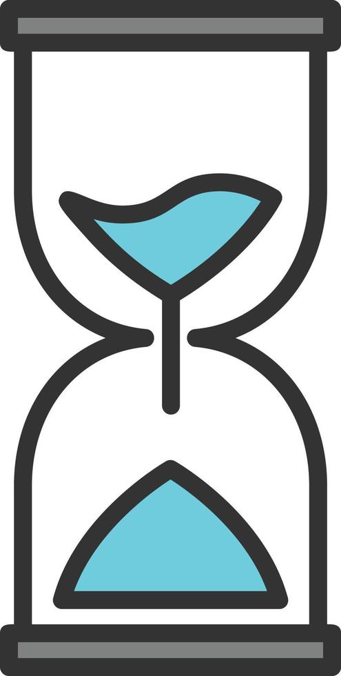 Hourglass Line Filled Icon vector
