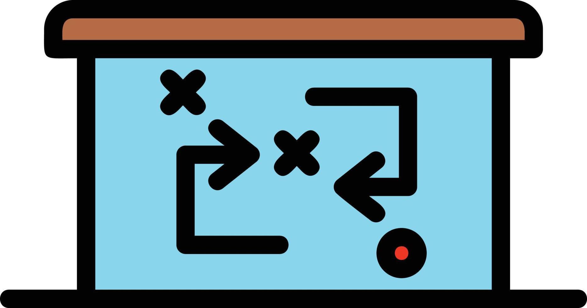 Planning Strategy Line Filled Icon vector