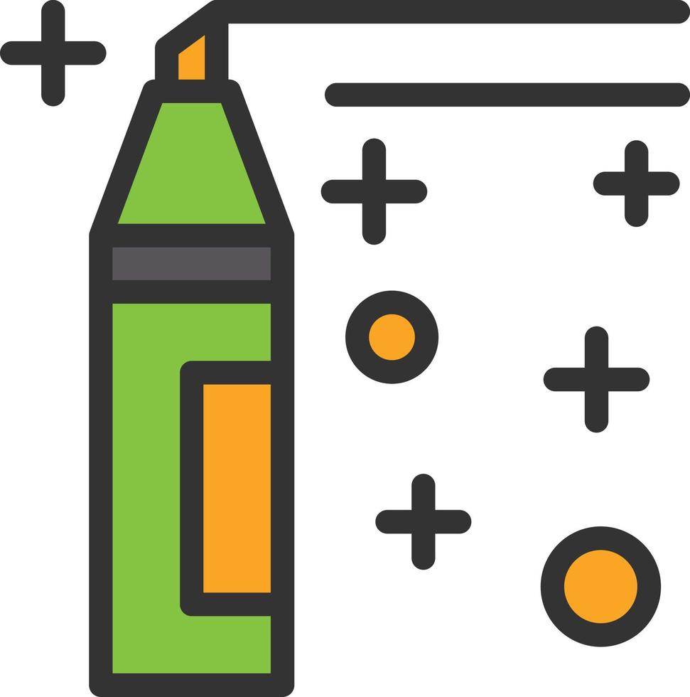 Marker Line Filled Icon vector