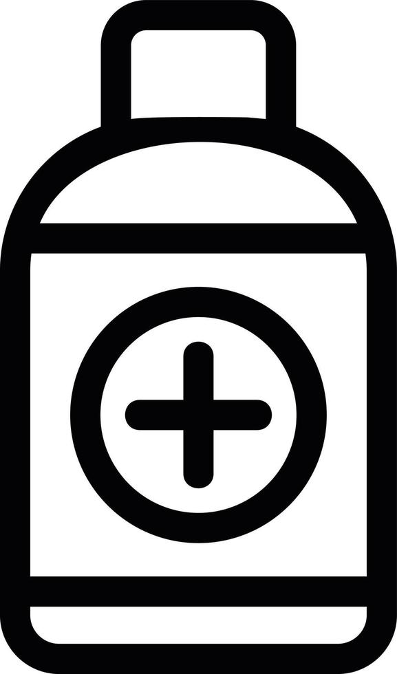 Ointment Bottle Line Icon vector