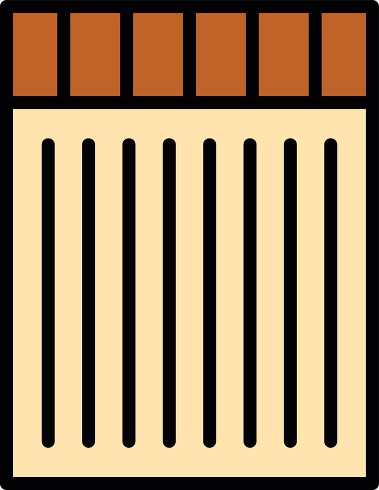 Toothpick Line Filled Icon vector