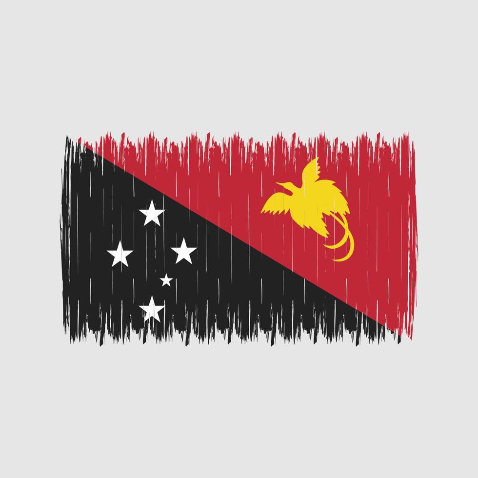 Papua Flag Brush vector