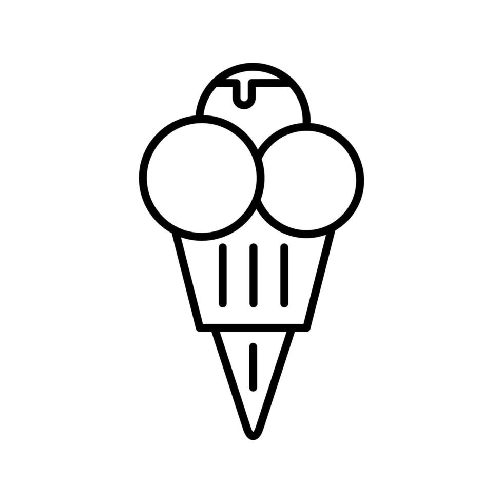 icono de vector de helado