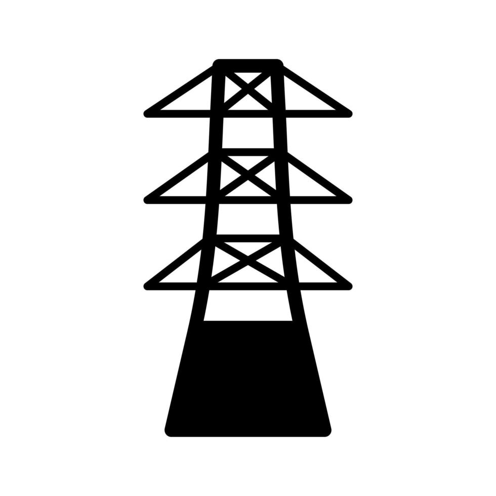 icono de vector de torre única