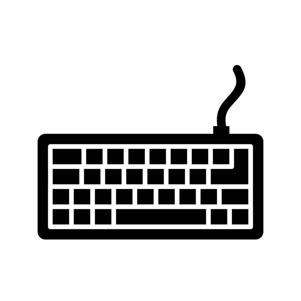 icono de vector de teclado