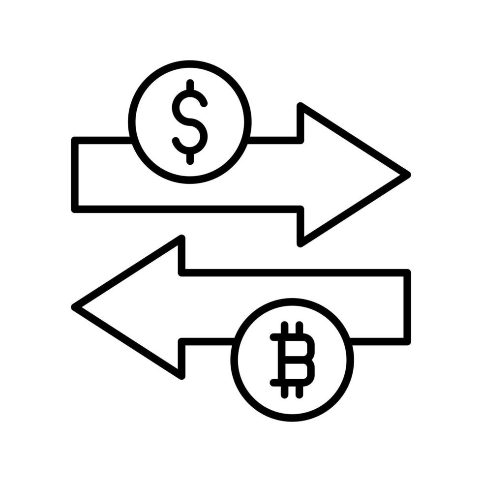 icono de vector de cambio de dinero