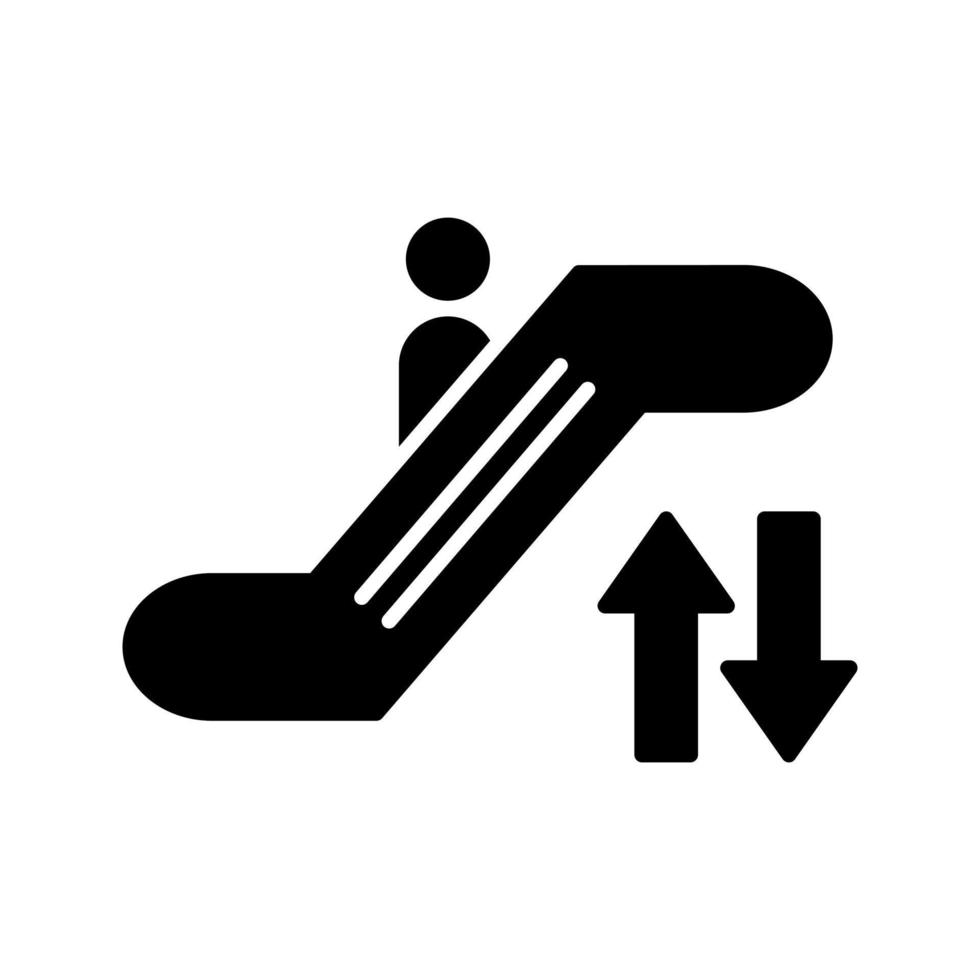 icono de vector de escalera mecánica