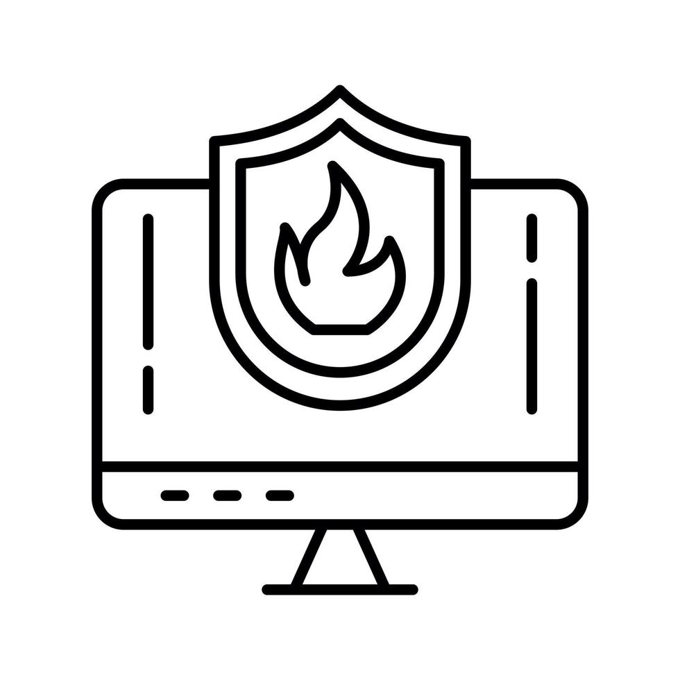 icono de vector de firewall