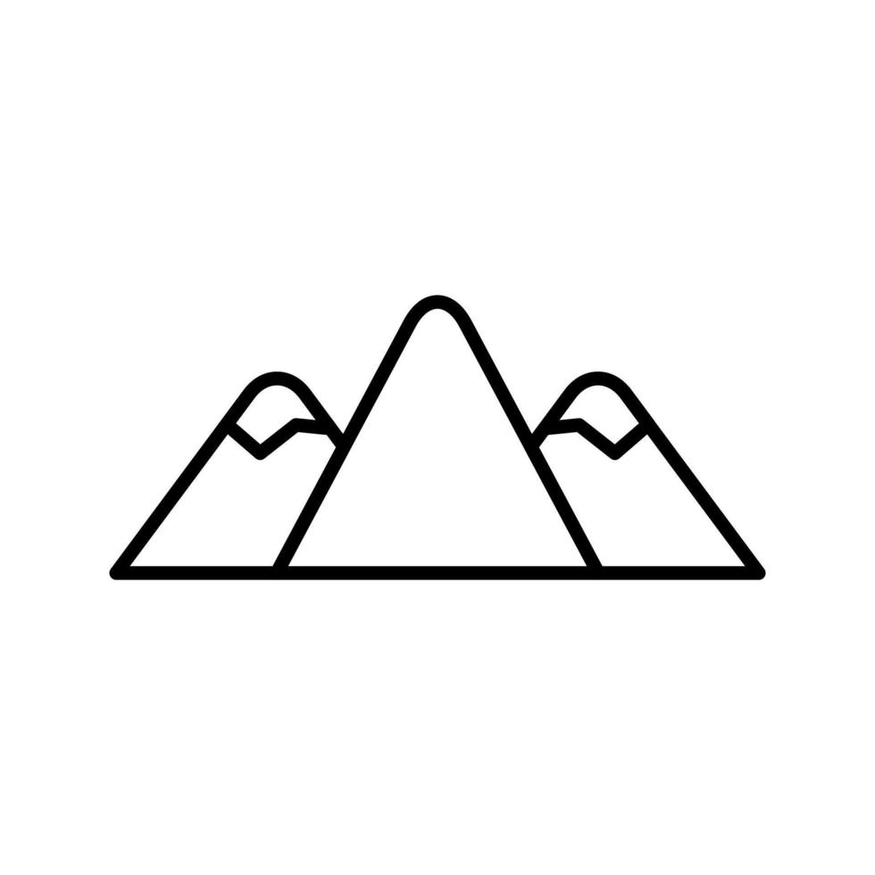 icono de vector de montaña