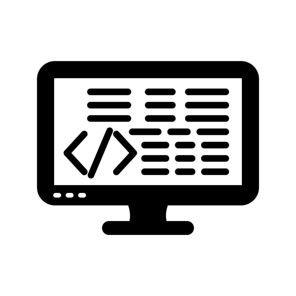 icono de vector de codificación