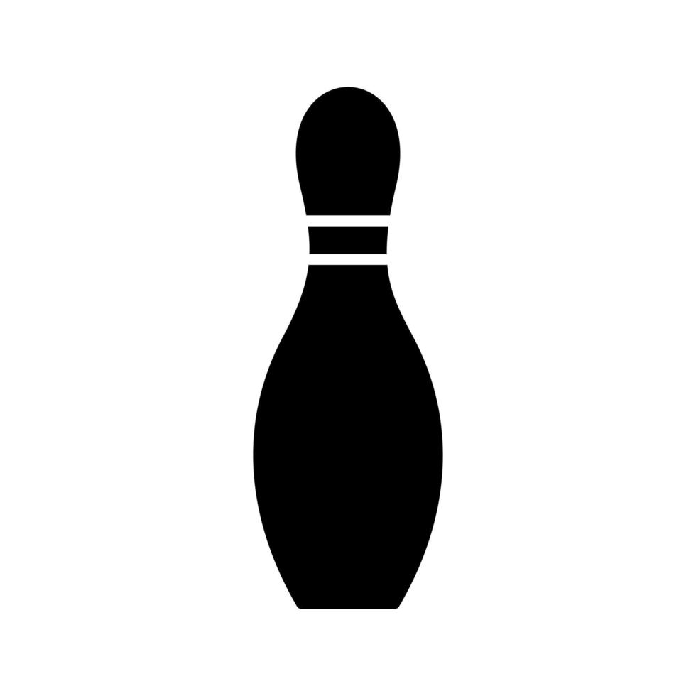 icono de vector de pin de bolos único