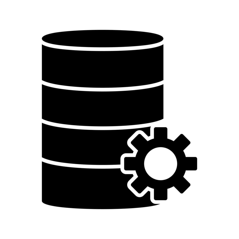 Unique Database Management Vector Icon