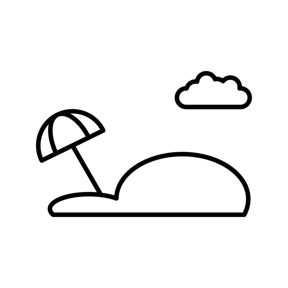 Beach Vector Icon