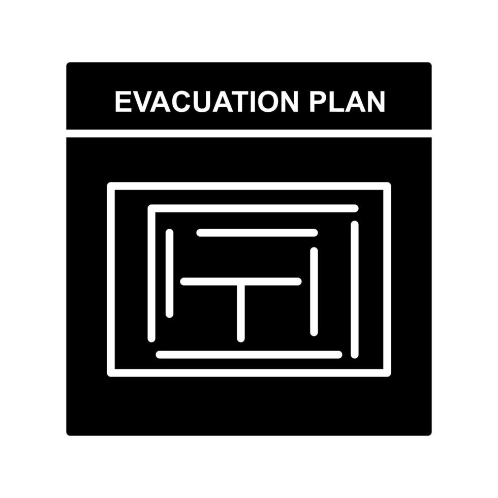 Evacuation Plan Vector Icon