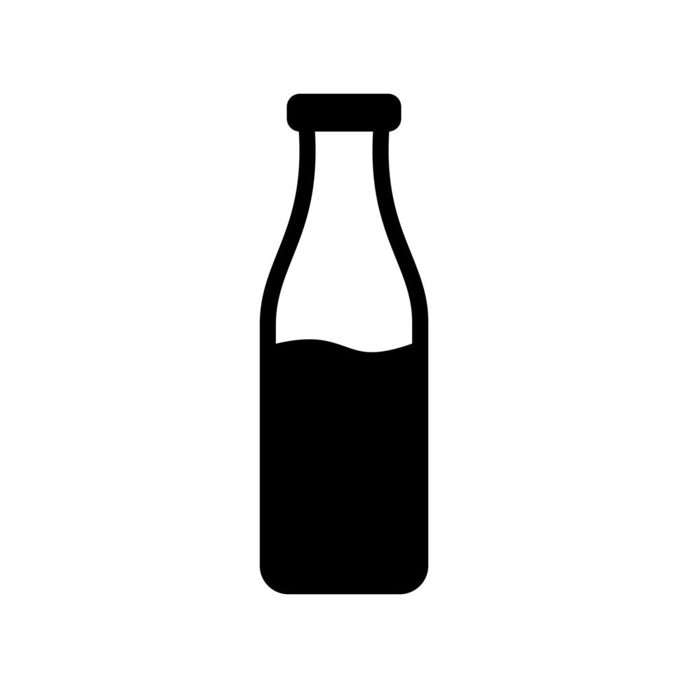 icono de vector de botella de leche