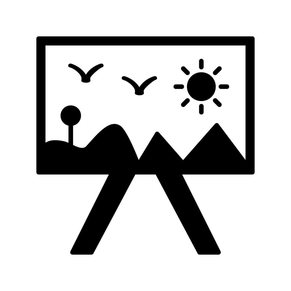 Painting of Canvass Vector Icon