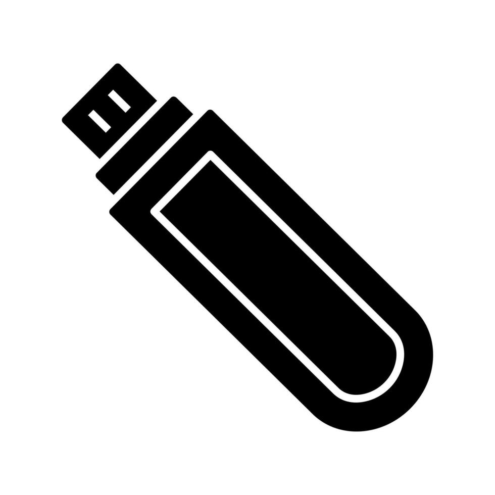 icono de vector de unidad usb único