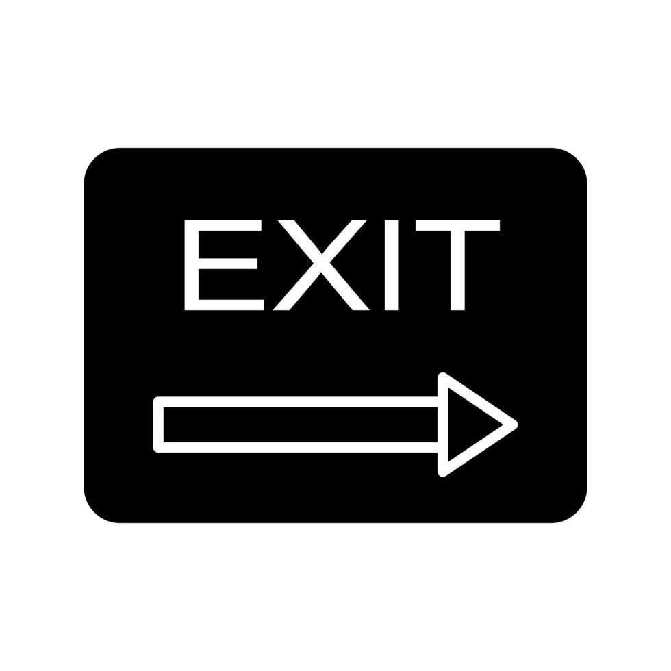 Unique Exit Vector Icon