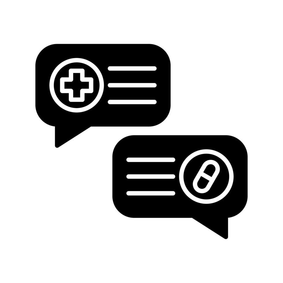 icono de vector de conversación