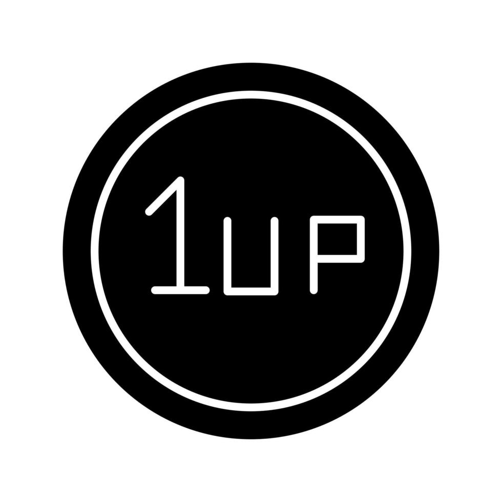 Unique 1UP Vector Icon